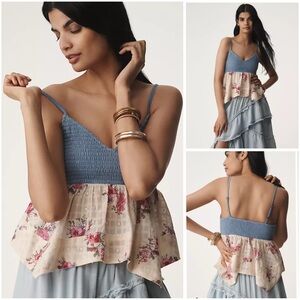 Anthropologie Pilcro Hankey Hem Tank XS